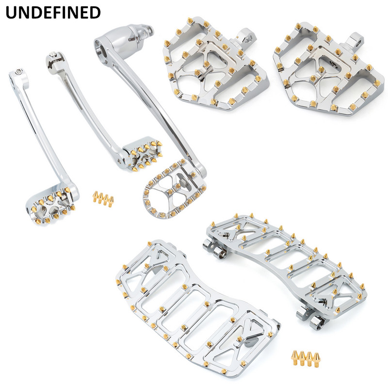 Sada podlahových dosiek MX Offroad, brzdové ramená, radiaca páka, kolíky radiacej páky pre Harley Touring Road King Electra Street Glide Tri 2014-2021