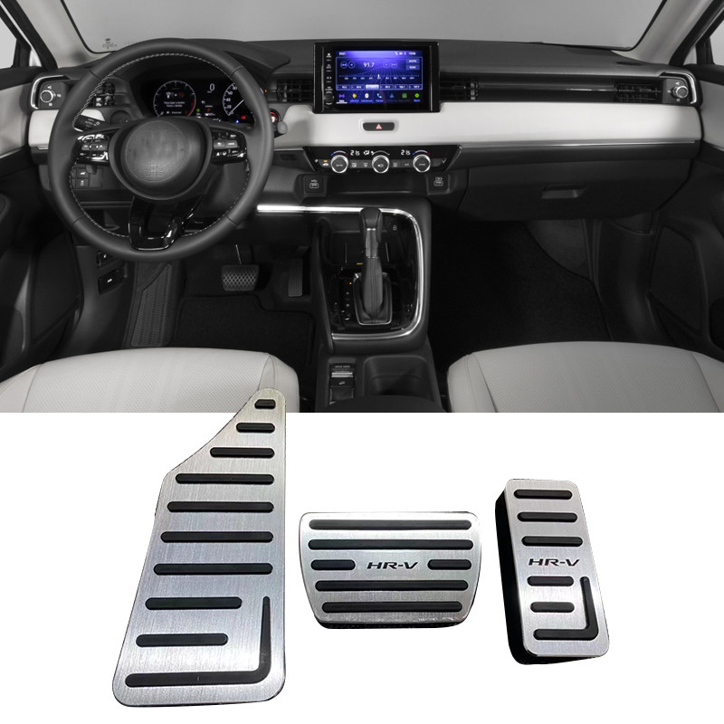 Hliníkový pedál na opierku nohy, plynový pedál, brzdový pedál, protišmykový kryt pre Honda HR-V HRV HR V 2021 2022 2023, príslušenstvo