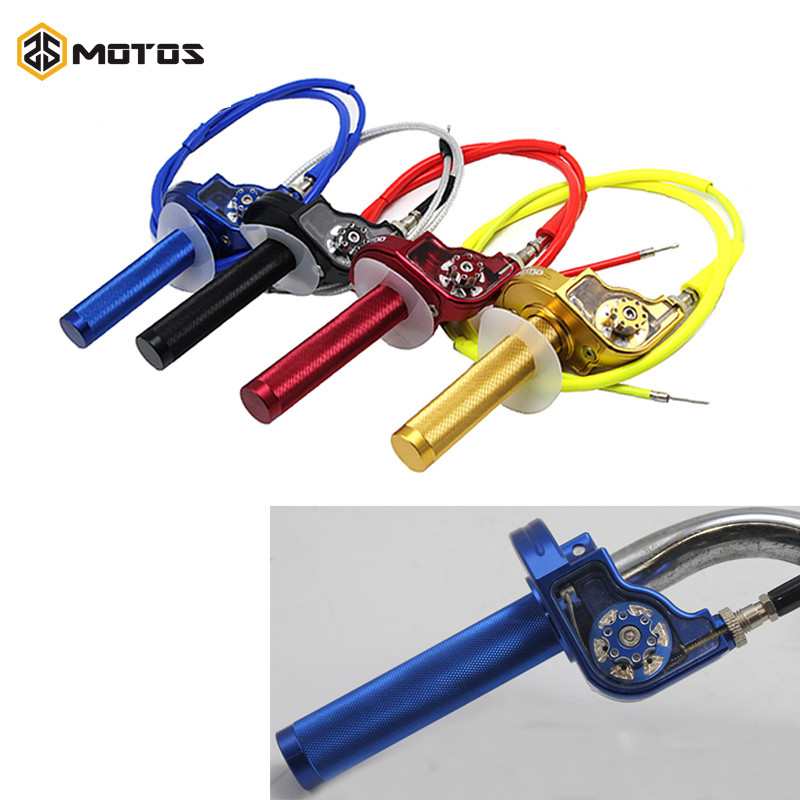 ZSDTRP CNC nastaviteľné hliníkové rukoväte plynu Settle Twist pre upravené terénne bicykle s objemom 110-250cc