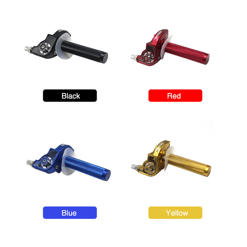 ZSDTRP CNC nastaviteľné hliníkové rukoväte plynu Settle Twist pre upravené terénne bicykle s objemom 110-250cc