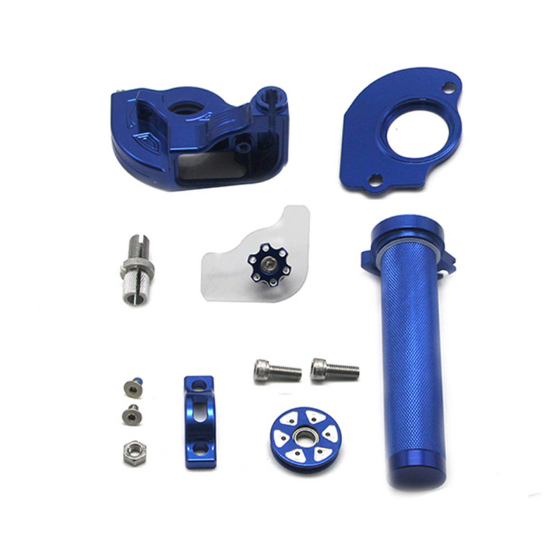 ZSDTRP CNC nastaviteľné hliníkové rukoväte plynu Settle Twist pre upravené terénne bicykle s objemom 110-250cc