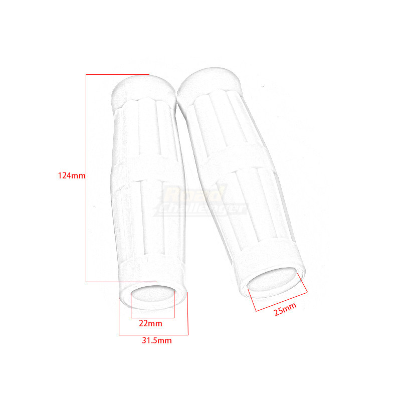 22mm Universal Roșu Negru Maro Alb Gel Cauciuc Mâner Ghidon Motociclete Mânere pentru Harley Honda Suzuki Yamaha Kawasaki