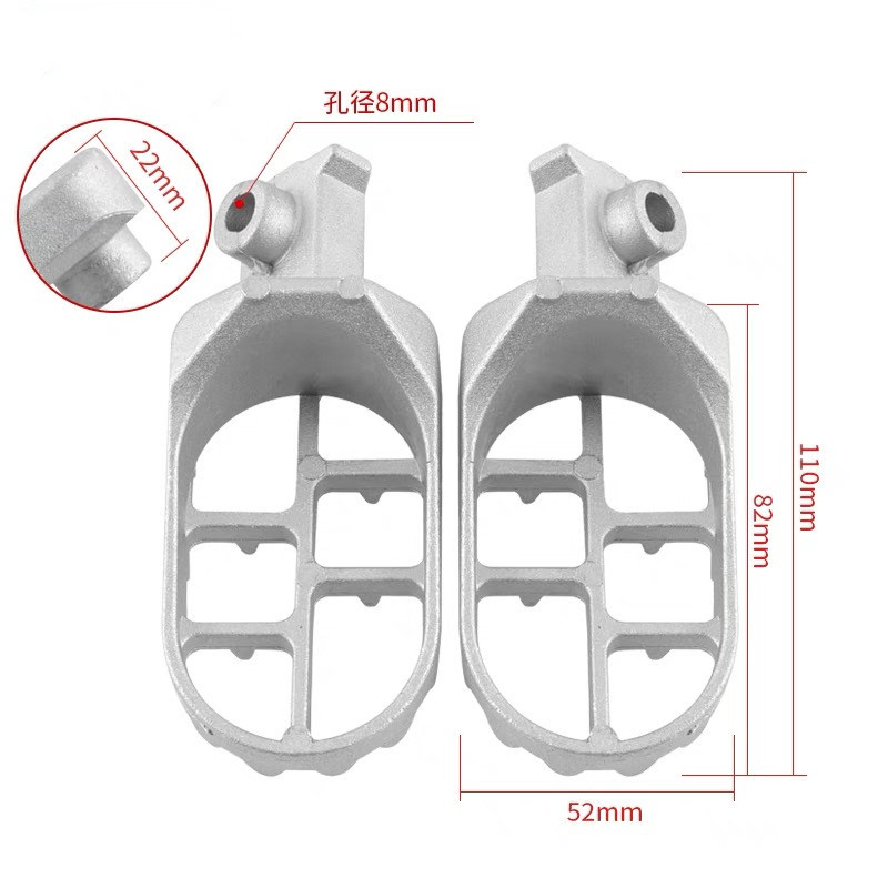 Motocyklové stupačky, široké, hrubé, pedálové kolíky pre Honda CR CRF XR 50 70 80 100 Yamaha Kawasaki KLX110