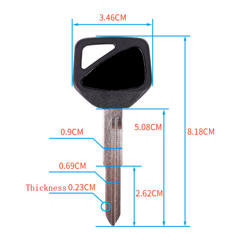 10 ks kľúčov od motocykla, prázdne kľúče s neopracovanou čepeľou pre HONDA CBR 600 900 929 954 1000 CBR600RR F5 CB400 VTEC 1 2 3 4 CB1300 hornet 600