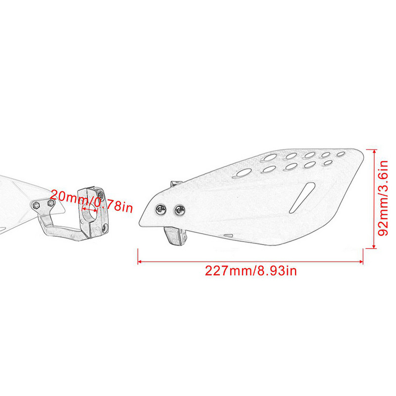 1 pár 22 mm motokrosových chráničov rúk, chrániče rukovätí, ochranné pomôcky pre motocykle, Dirt Bike, Pit Bike, ATV, štvorkolky