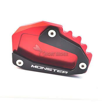 CNC алуминиева странична стойка, удължителна подложка, черна и червена за Ducati Monster 696 697 795 796 821 1200 1200S