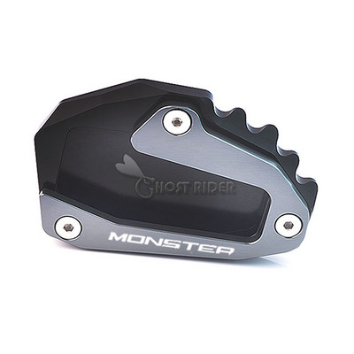 CNC hliníkový predlžovací panel bočného stojana, čierno-červený, pre Ducati Monster 696 697 795 796 821 1200 1200S
