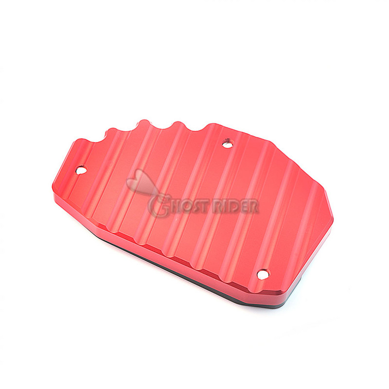 CNC hliníkový predlžovací panel bočného stojana, čierno-červený, pre Ducati Monster 696 697 795 796 821 1200 1200S