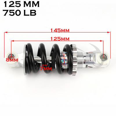 Amortizor spate 115mm 215mm amortizor pentru bicicleta pit-earth motocicleta 2000lbs Amortizor de choque amortisseur
