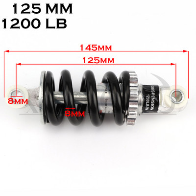 Amortizor spate 115mm 215mm amortizor pentru bicicleta pit-earth motocicleta 2000lbs Amortizor de choque amortisseur