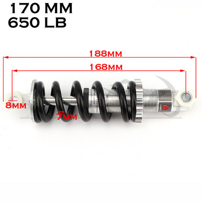 Amortizor spate 115mm 215mm amortizor pentru bicicleta pit-earth motocicleta 2000lbs Amortizor de choque amortisseur