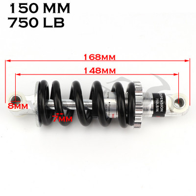 Amortizor spate 115mm 215mm amortizor pentru bicicleta pit-earth motocicleta 2000lbs Amortizor de choque amortisseur