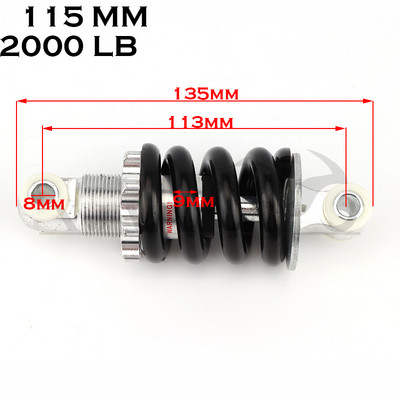 Amortizor spate 115mm 215mm amortizor pentru bicicleta pit-earth motocicleta 2000lbs Amortizor de choque amortisseur