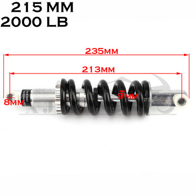 Amortizor spate 115mm 215mm amortizor pentru bicicleta pit-earth motocicleta 2000lbs Amortizor de choque amortisseur