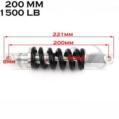 Amortizor spate 115mm 215mm amortizor pentru bicicleta pit-earth motocicleta 2000lbs Amortizor de choque amortisseur