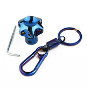 Univerzálny motocyklový prívesok na kľúče, upravený kryt kľúča, CNC kľúčový bit, šesťhranná hlava kľúča, dekoratívna hlava kľúča, náhradný tovar s krúžkom