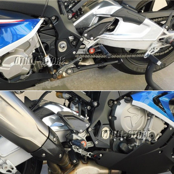 Нови аксесоари за мотоциклети за BMW S1000R S1000RR Поставка за крака Въглеродни влакна Регулируем заден капак Колчета за крачета Задни крачета S 1000 R RR