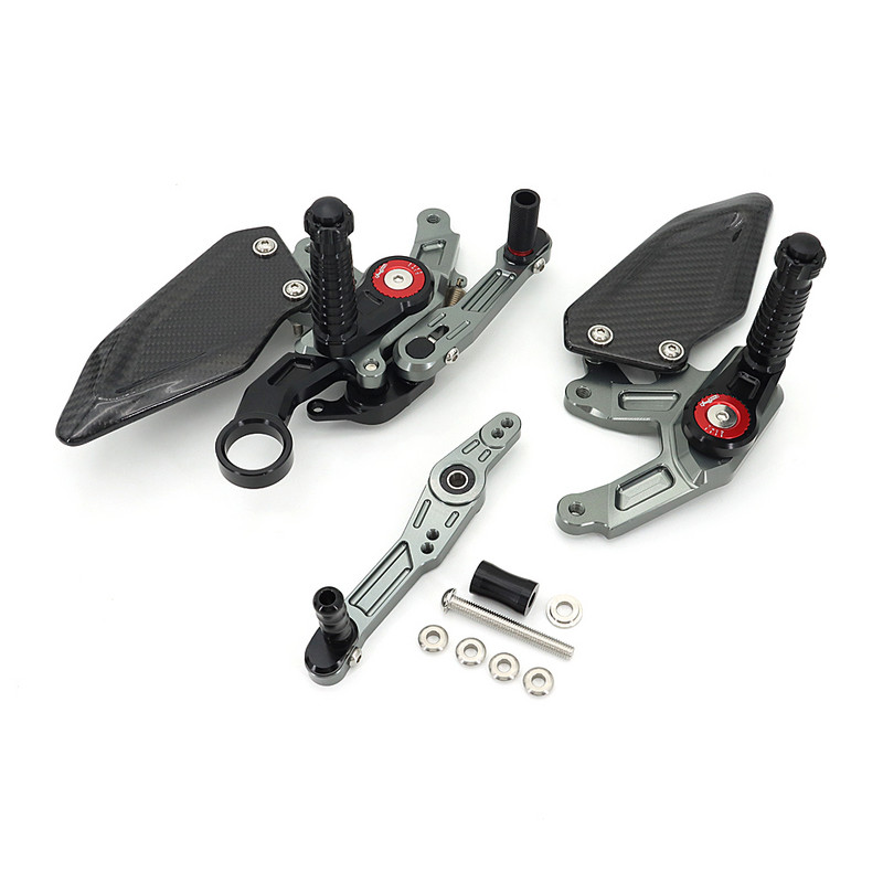 Nové motocyklové príslušenstvo pre BMW S1000R S1000RR, opierka na nohu z uhlíkových vlákien, nastaviteľný zadný kryt, stúpačky, zadné stúpačky S 1000 R RR