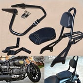 Motorkerékpár háttámla Sissy bár hátsó ülés lábtámasz motorvédő ütközésgátló Yamaha V Star Bolt XVS950 XV950 2014-2017 2016 2015