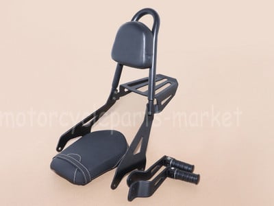 Motorkerékpár háttámla Sissy bár hátsó ülés lábtámasz motorvédő ütközésgátló Yamaha V Star Bolt XVS950 XV950 2014-2017 2016 2015