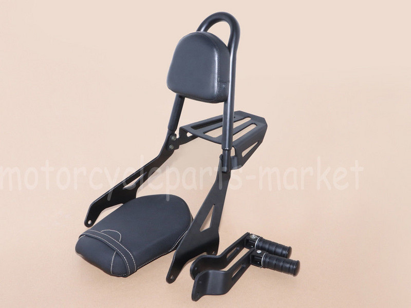 Motorkerékpár háttámla Sissy bár hátsó ülés lábtámasz motorvédő ütközésgátló Yamaha V Star Bolt XVS950 XV950 2014-2017 2016 2015