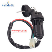 Motorkerékpár indító gyújtáskapcsoló elektromos ajtózár kulcs univerzális kisméretű, nagy versenyű ATV motorkerékpár-módosítási tartozékokhoz