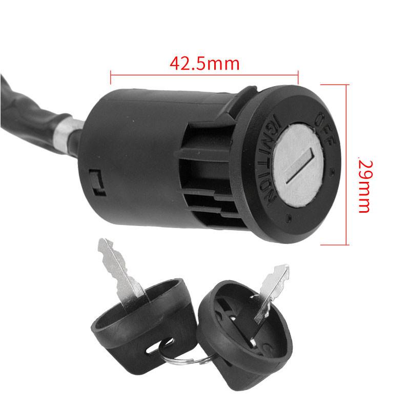 Motorkerékpár indító gyújtáskapcsoló elektromos ajtózár kulcs univerzális kisméretű, nagy versenyű ATV motorkerékpár-módosítási tartozékokhoz