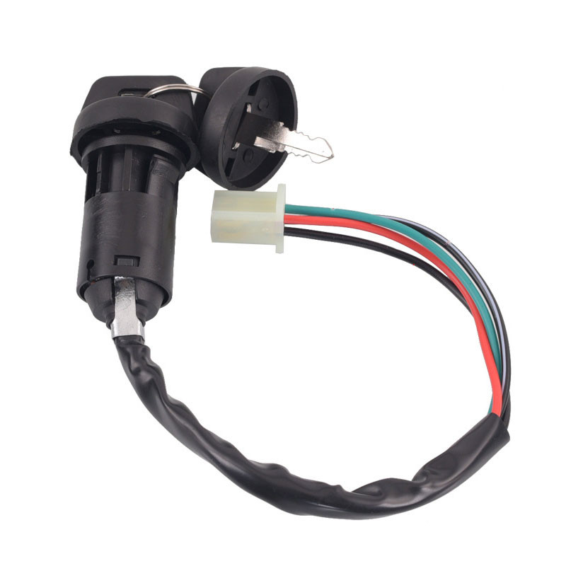 Motorkerékpár indító gyújtáskapcsoló elektromos ajtózár kulcs univerzális kisméretű, nagy versenyű ATV motorkerékpár-módosítási tartozékokhoz