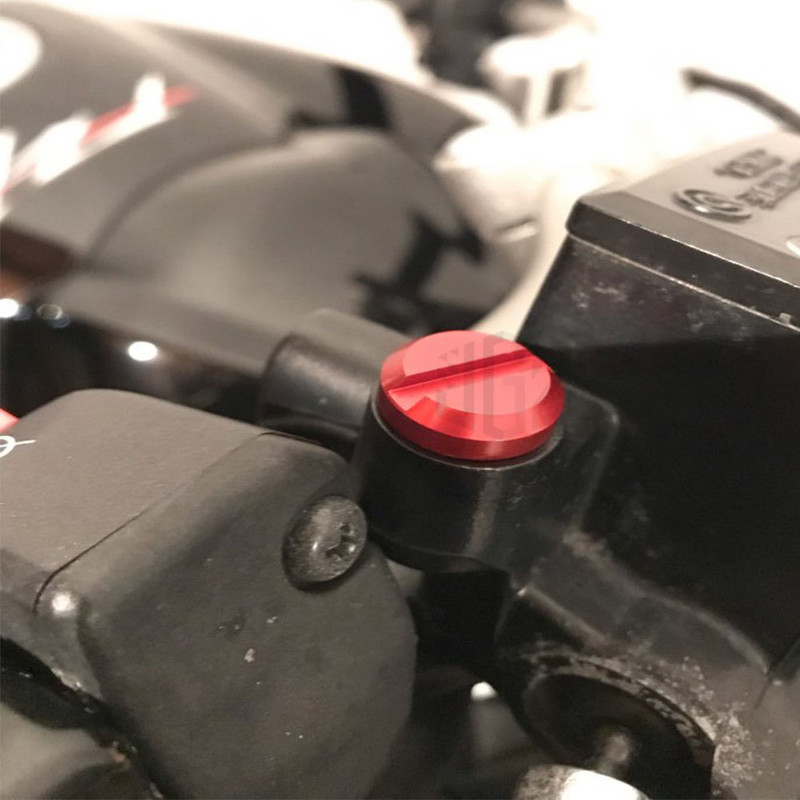 Motocykel M10*1,25 CNC hliníkové spätné zrkadlá s otvorom pre skrutky, univerzálny kryt pre KTM Yamaha Kawasaki Honda Ducati Suzuki