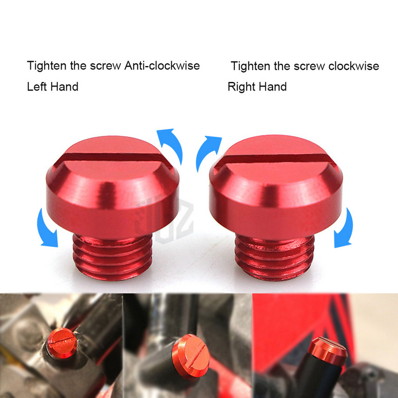 Motocykel M10*1,25 CNC hliníkové spätné zrkadlá s otvorom pre skrutky, univerzálny kryt pre KTM Yamaha Kawasaki Honda Ducati Suzuki