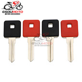 Náhradné diely pre motocykle, ľavá/pravá strana zapaľovania, prázdne kľúče s neopracovanou čepeľou pre Harley Sportster XL 1200 CNLR 883 x 48 72, čierna/červená