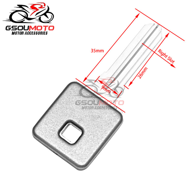 Náhradné diely pre motocykle, ľavá/pravá strana zapaľovania, prázdne kľúče s neopracovanou čepeľou pre Harley Sportster XL 1200 CNLR 883 x 48 72, čierna/červená
