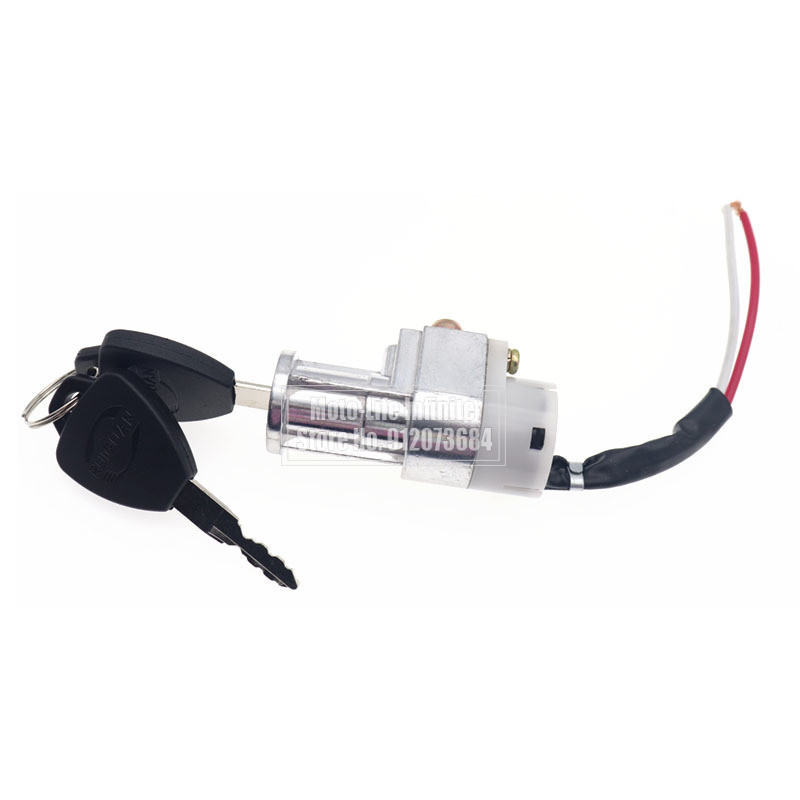 Univerzális teljesítményű motorkerékpár akkumulátortöltő mini zár 2 kulccsal motorkerékpár elektromos kerékpár rollerhez E-bike elektromos zár