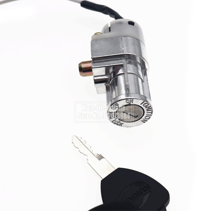 Univerzális teljesítményű motorkerékpár akkumulátortöltő mini zár 2 kulccsal motorkerékpár elektromos kerékpár rollerhez E-bike elektromos zár