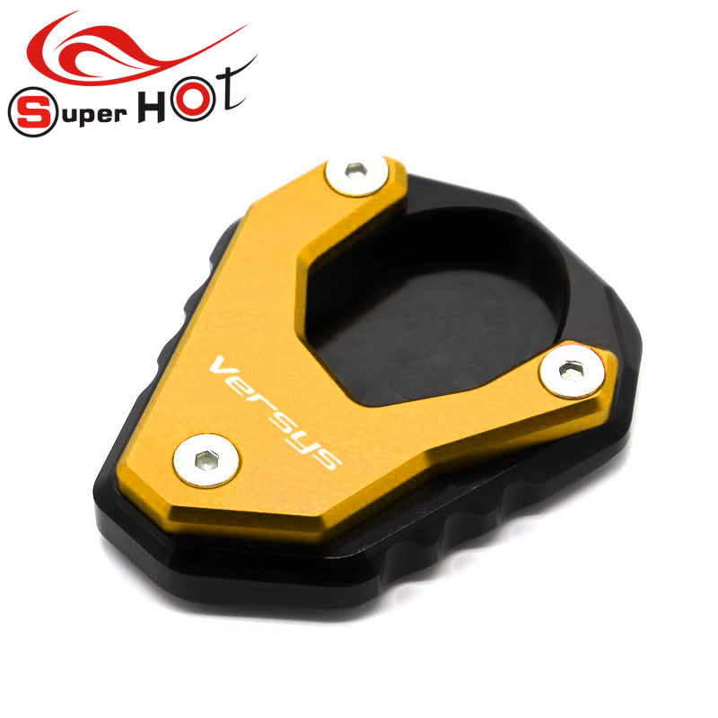 A Kawasaki Versys650 VERSYS 650-hez Tartozékok Oldalsó állvány Nagyító Lemez Kickstand Hosszabbítás 2010-2021 2012 2017 2019 2020 2021