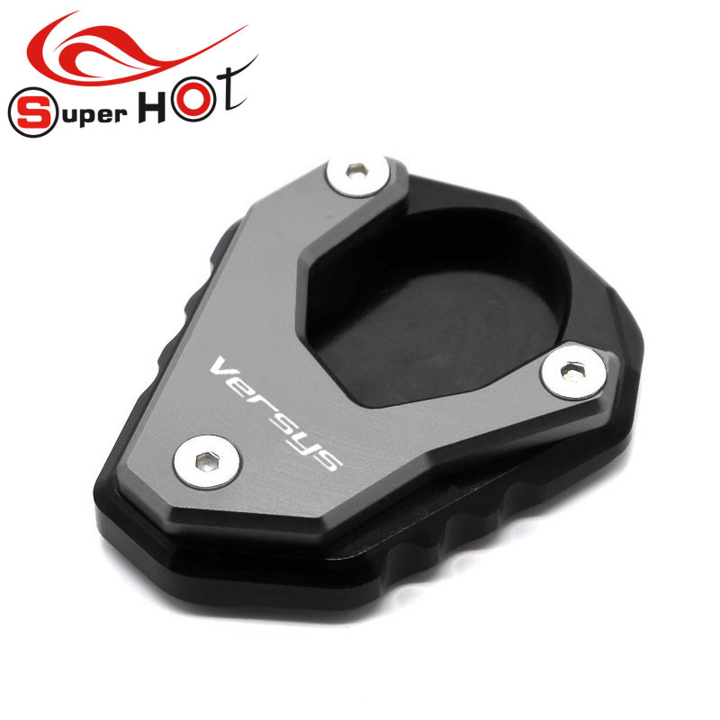 A Kawasaki Versys650 VERSYS 650-hez Tartozékok Oldalsó állvány Nagyító Lemez Kickstand Hosszabbítás 2010-2021 2012 2017 2019 2020 2021