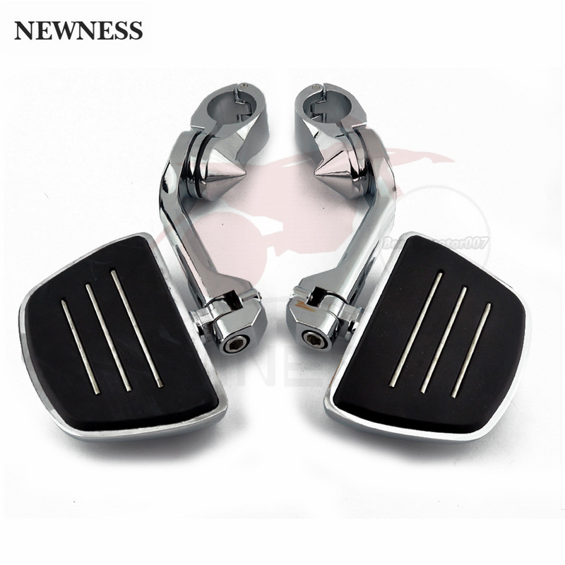 32 mm-es Highway nagy csapok Állítható motorkerékpár lábtartók Motorvédő ütközőrúd lábtartó tartó Harley Sportster XL Dyna Softaihoz