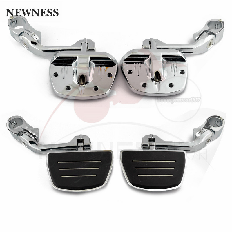 32 mm-es Highway nagy csapok Állítható motorkerékpár lábtartók Motorvédő ütközőrúd lábtartó tartó Harley Sportster XL Dyna Softaihoz