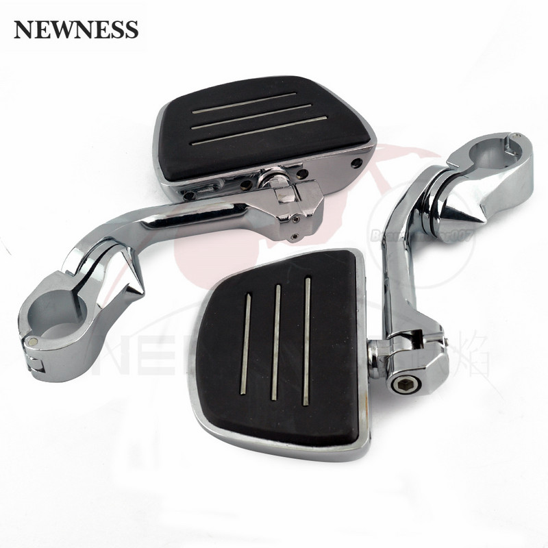 32 mm-es Highway nagy csapok Állítható motorkerékpár lábtartók Motorvédő ütközőrúd lábtartó tartó Harley Sportster XL Dyna Softaihoz