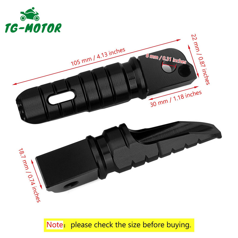 Opierka na nohy TG-Motor pre motocykel r15 YZF-R15 pre Yamaha R15 V1-V2 2012-2016 2017 2018 2019 2020, zadná opierka na nohy spolujazdca, pedál
