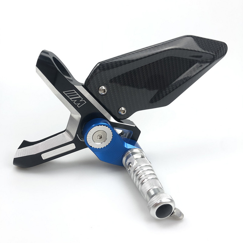 Pentru BMW S1000RR 2019 2020 2021 2022 Fibră de carbon CNC Aluminiu Suporturi reglabile pentru picioare pentru motociclete Repaus Set spate Suport pentru picioare