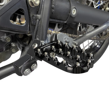 Алуминиеви CNC мотоциклетни колчета за крака Педали Стойки Поставка за крака за KAWASAKI KLR650 KLR 650 1987-2018 2017 2016 2015 2014 Регулиране на 360°
