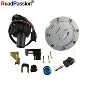 Motorkerékpár gyújtáskapcsoló zárak Üzemanyag-gáztartály sapka kulcskészlet HONDA CB-1 CB400F CB400SF CB750 F2 CB1000 CB900 CB919 CBF500 BROS