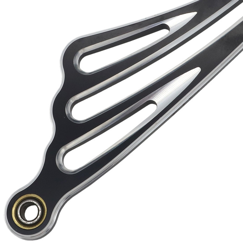 Čierna chrómová radiaca páka s CNC krídlom, radiaca páka, Touring Road King Softail Street Glide Trike 1984-15 2016 2017