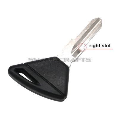 Stredný pravý slot pre motocykel, prázdna čepeľ kľúča, nerezaná čepeľ pre Aprilia Tuono Apulia RSV4 1000 RSV RSV1000 Dorsoduro 750 1200, čierna, červená