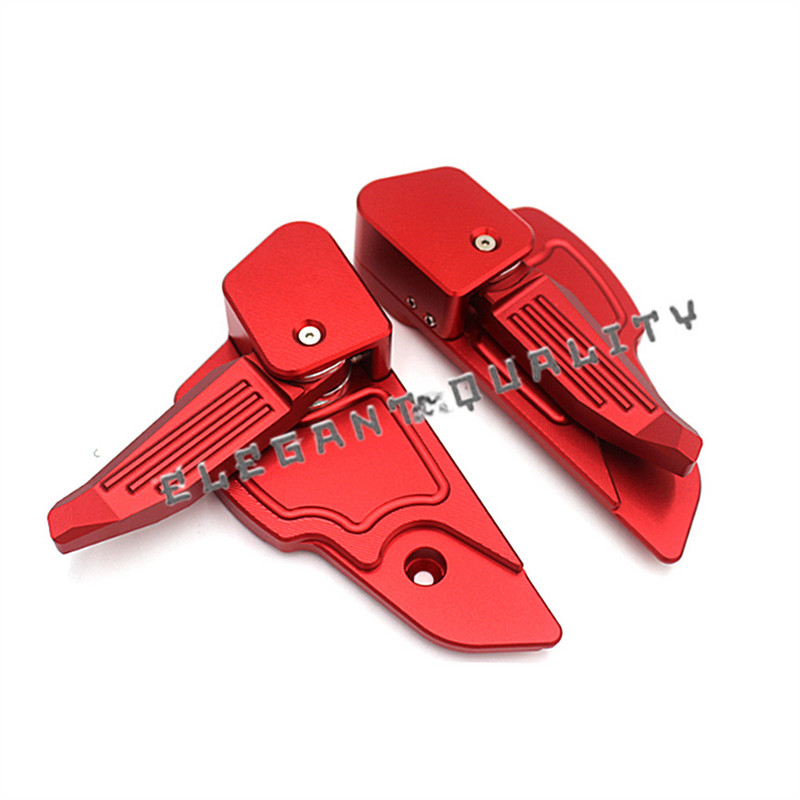 Skirta Vespa Primavera Sprint 150 2013 - 2018 2019 2020 Motociklo pėdų žingsniai Kojų atramos katapultos pedalo CNC aliuminio priedams