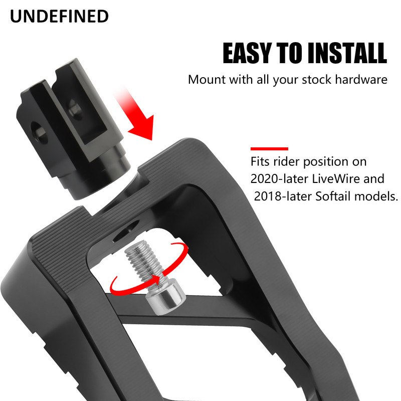 Stúpačky Riot Driver, zadná opierka na nohy, pedál pre Harley Softail 2018-2022, Fat Boy Street Bob Low Rider Slim Deluxe Sport Glide