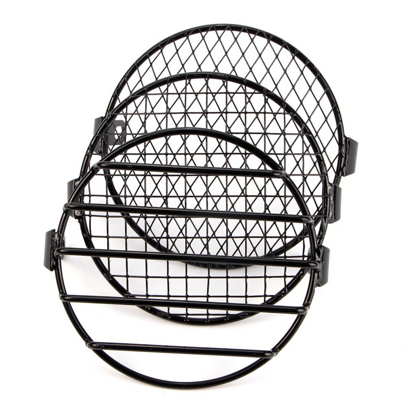 6,14 colio motociklo universalus senovinis priekinių žibintų apsauginis grotelių lempos dangtelis, skirtas Harley Ducati Chopper Yamaha Cafe Racer