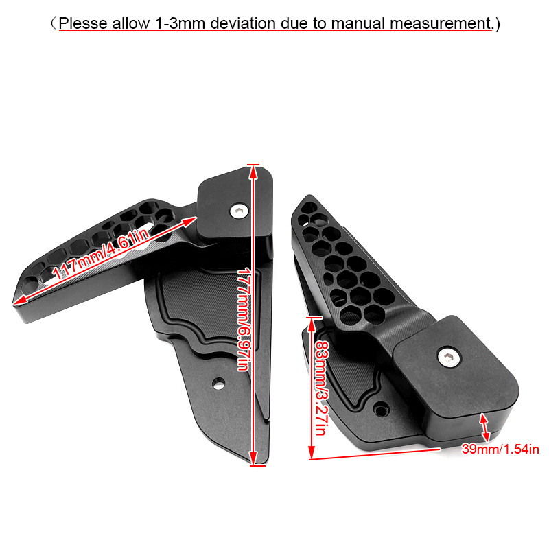 Kaassõitja jalatoed, mis sobivad Vespa Primavera Sprint 125 150 2017-2020 mootorratta kokkupandava jala astmete pikendusega jalapedaali adapter
