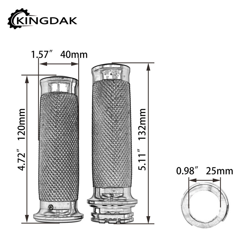 1"25 mm-es motorkerékpár kézi fogantyú Kormányfogantyúk univerzális Harley Sportster Touring Road King Electra Glide Softail Dyna számára